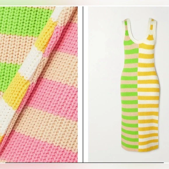 Brand new with tag Staud Seashore Dress in Capri Stripe Multi - Picture 5 of 11